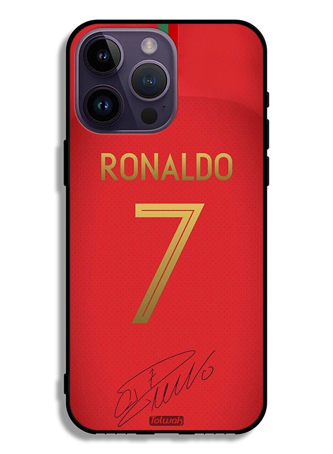 Tolwak Apple iPhone 14 Pro Max Protective Case Ronaldo 7 - Image 2