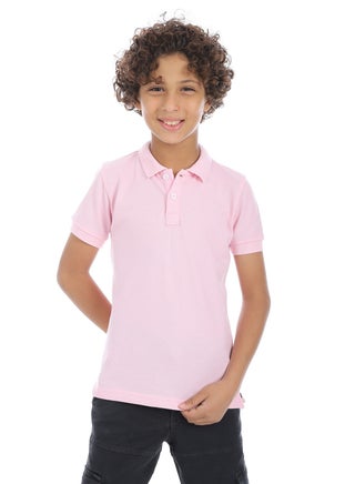 Pink Turn Down Collar Pique Boys Polo Shirt_Pink - pzsku/Z4DFE8689BD7A35EB825DZ/45/1751099584/d8877360-588e-498e-ab8e-5eef1a755f07
