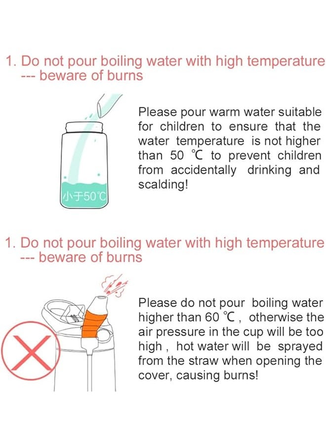 X spring Kids Water Bottle 480Ml Bpa Free Water Bottle With Carry Handle And Easy Button Kids Drinking Water Bottle With Flip Straw Leakproof Kids Water Bottle For School And Sports  - Image 5