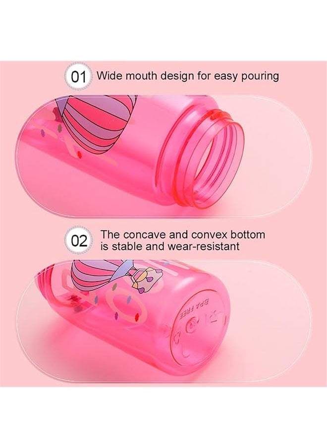 X spring Kids Water Bottle 480Ml Bpa Free Water Bottle With Carry Handle And Easy Button Kids Drinking Water Bottle With Flip Straw Leakproof Kids Water Bottle For School And Sports  - Image 3