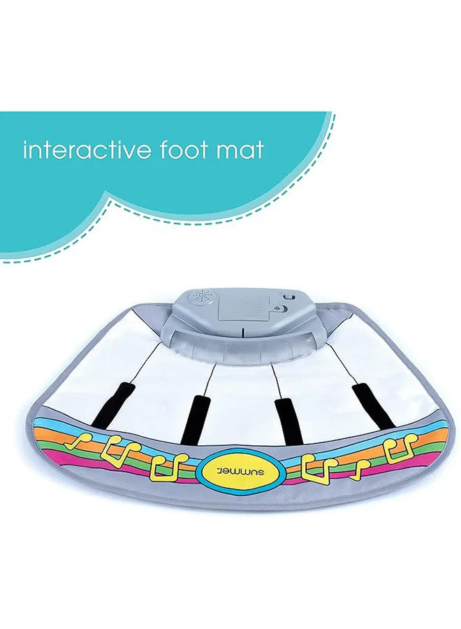 سامر إنفانت مقعد تدريب على استخدام المرحاض  في  مع بساط قدم تفاعلي موسيقي، وعاء قابل للإزالة، وحاجز رش، رماديأزرق،  أشهر فما فوق