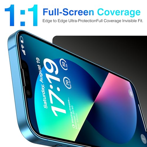 EZ-GLAZ- 4 Pack for iPhone 13 Screen Protector [6.1"] With 2 Pack Camera Lens Protector, 9H+ Hardness 12FT Military Grade Shatterproof Scratch Resistant Durable Tempered Glass Film with Flawless Fit Kit, HD Clear - Image 3