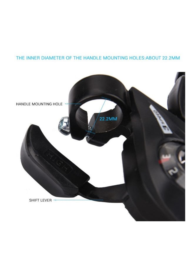 Generic - Brake Lever Combo With Inner Shift ,3x8 Speed Shifter Bike MTB Fixed Gear AccessoriesCables - Image 1
