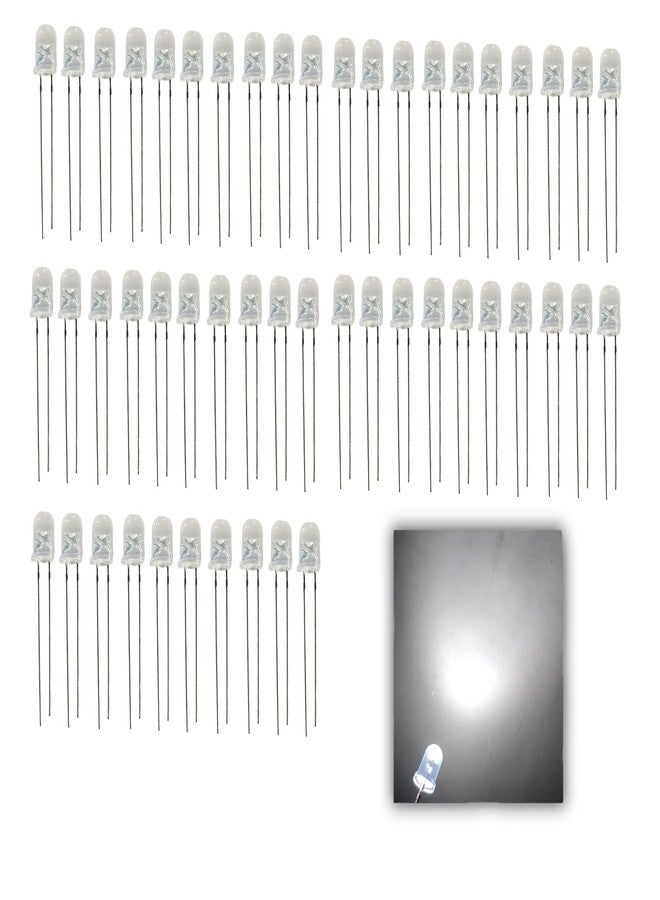 UNIVERSAL HUB 5mm milky white 100pcs Round LED Light Emitting Diode High Brightness. - Image 1