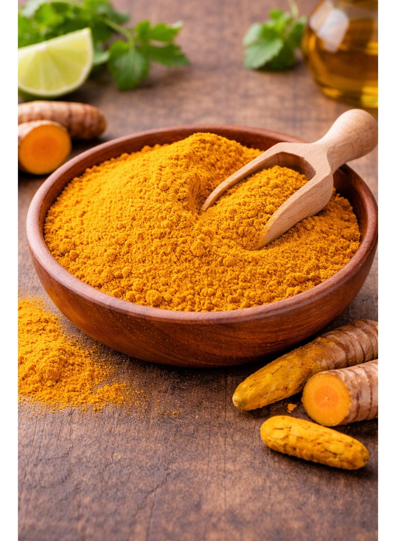 Sandy Foods Turmeric Powder 100g  كركم ناعم  طبيعي 100%  لون ذهبي ونكهة قوية توابل فريش عالية الجودة - Image 2