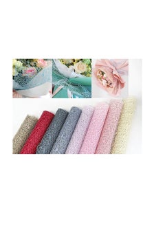 SYOSI Flower Bouquet Waterproof Wrapping Paper, 1 Roll of Jacquard Net Mesh Openwork Floral Wrapping Paper Floral Supplies for Fresh Flowers, Florist Supplies for Wedding and New Years Decoration  - Image 5