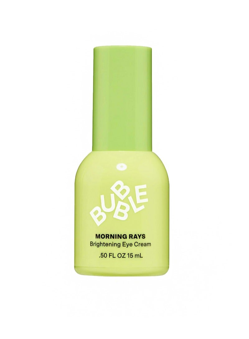 Bubble Skincare Morning Rays Brightening Eye Cream，Vitamin C Under Eye Cream for Dark Circles & Puffiness，Enriched with Green Tea Extract to Calm，Protect & Soothe Skin (15ml) - Image 1