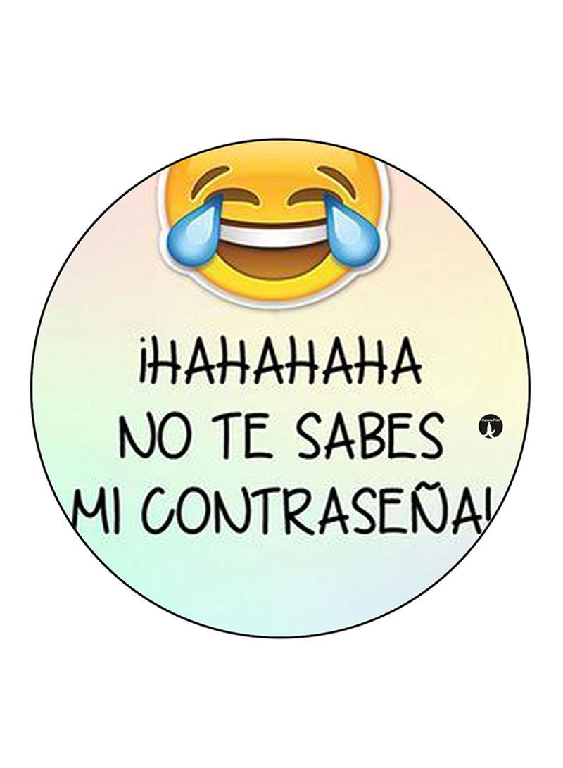 Spanish Phrase Printed Mouse Pad Multicolour