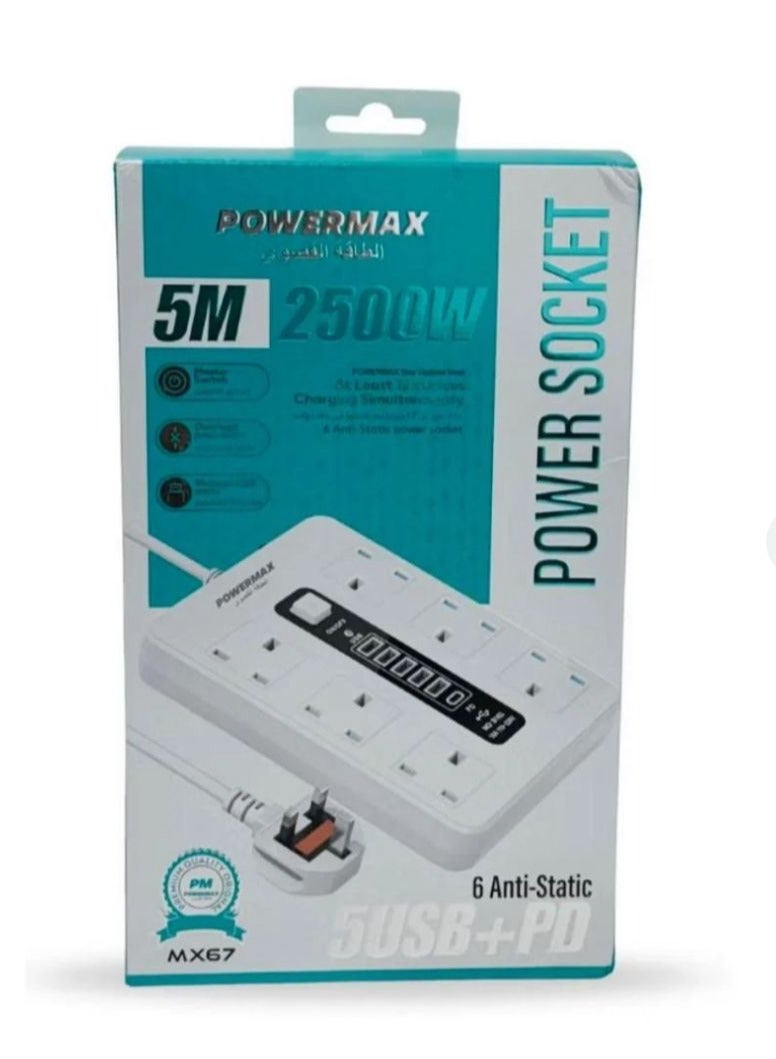 PowerMax Power Max MX67 Smart Power Socket with Master Control and Comprehensive Protection - Image 1