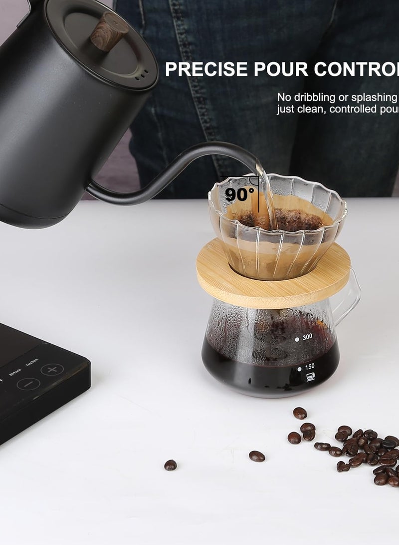 Aideli Electric Gooseneck Kettle 1000W Ultra Fast Boiling Water Kettle 100% Stainless Steel for Pour-over Coffee & Tea Leak-Proof Design Boil-Dry Protection 0.8L - Image 4