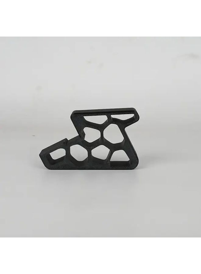 Black Heavy Duty Non Slip Door Stopper Easy Installation Durable Plastic Metal Finish - Image 5