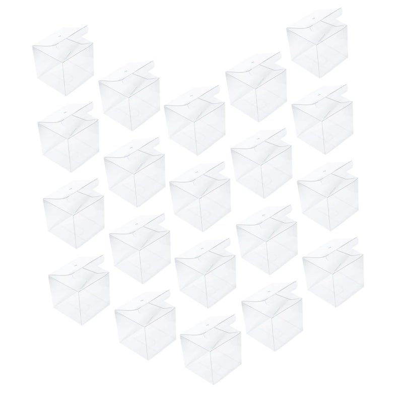 4 Inch 10x10x10cm Disposable Plastic Cake Boxes with Vent Holes 20 Pack - Image 2