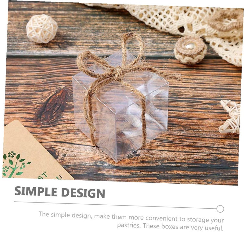 4 Inch 10x10x10cm Disposable Plastic Cake Boxes with Vent Holes 20 Pack - Image 4