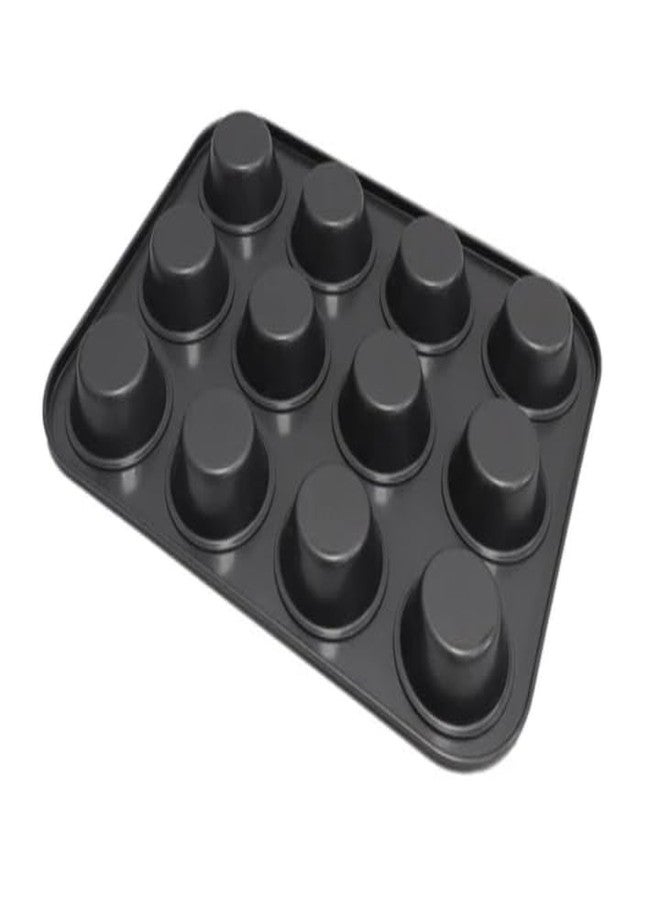 SHOAIB Non-Stick Muffins Cupcakes Baking Tray 12 and 6 Cups Muffins Baking Mould Combo Brownie Cupcake and mini Quiche Baking pan - Image 4