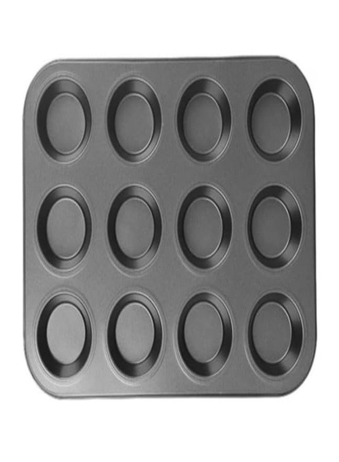SHOAIB Non-Stick Muffins Cupcakes Baking Tray 12 and 6 Cups Muffins Baking Mould Combo Brownie Cupcake and mini Quiche Baking pan - Image 5