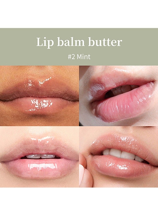 lakerain Summer Special Lip Balm Butter, Reduce Lip Lines, Soothing Moisturizing Tinted Lip Mask, Repair Dry Cracks Lip Oil - Mint 02(15G/0.5 OZ) - Image 3