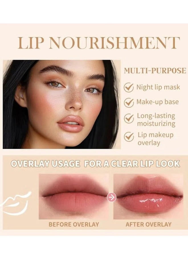 lakerain Summer Special Lip Balm Butter, Reduce Lip Lines, Soothing Moisturizing Tinted Lip Mask, Repair Dry Cracks Lip Oil - Mint 02(15G/0.5 OZ) - Image 2