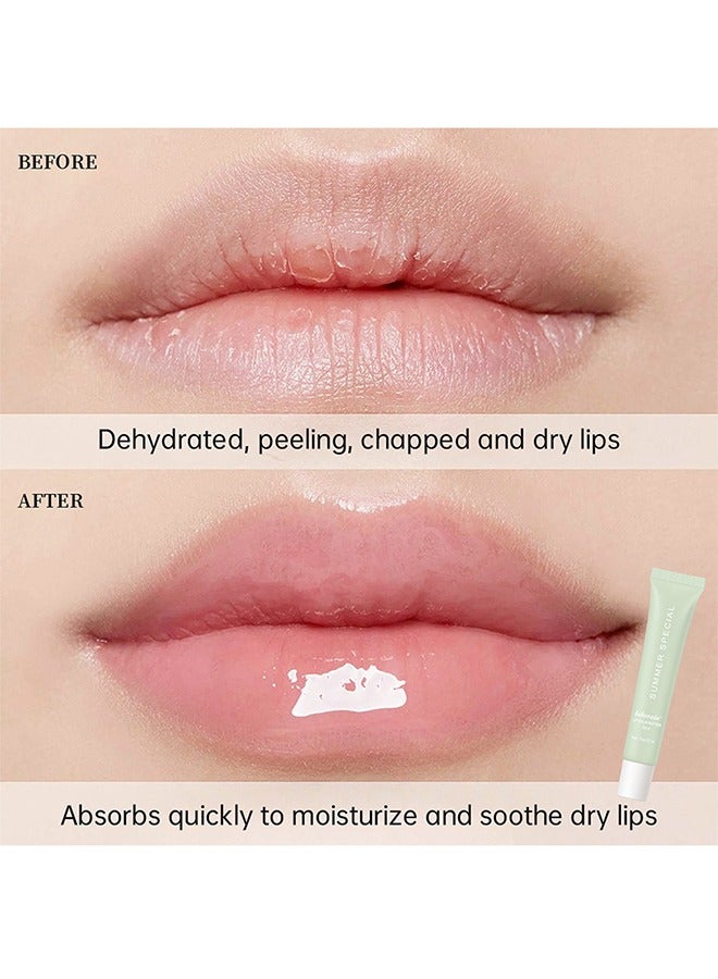 lakerain Summer Special Lip Balm Butter, Reduce Lip Lines, Soothing Moisturizing Tinted Lip Mask, Repair Dry Cracks Lip Oil - Mint 02(15G/0.5 OZ) - Image 4