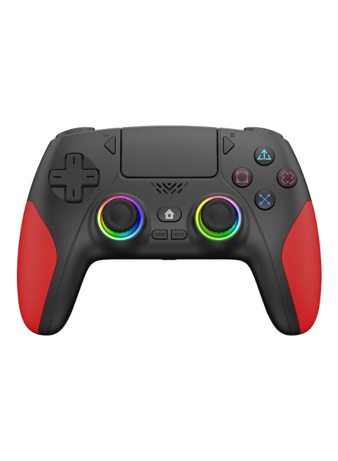 وحدة تحكم ألعاب لاسلكية لجهاز PS5 والكمبيوتر مع عصا تحكم ومحفزات بتأثير هول، وظائف قابلة للبرمجة، اهتزاز مزدوج، وإضاءة LED - أسود - Image 1