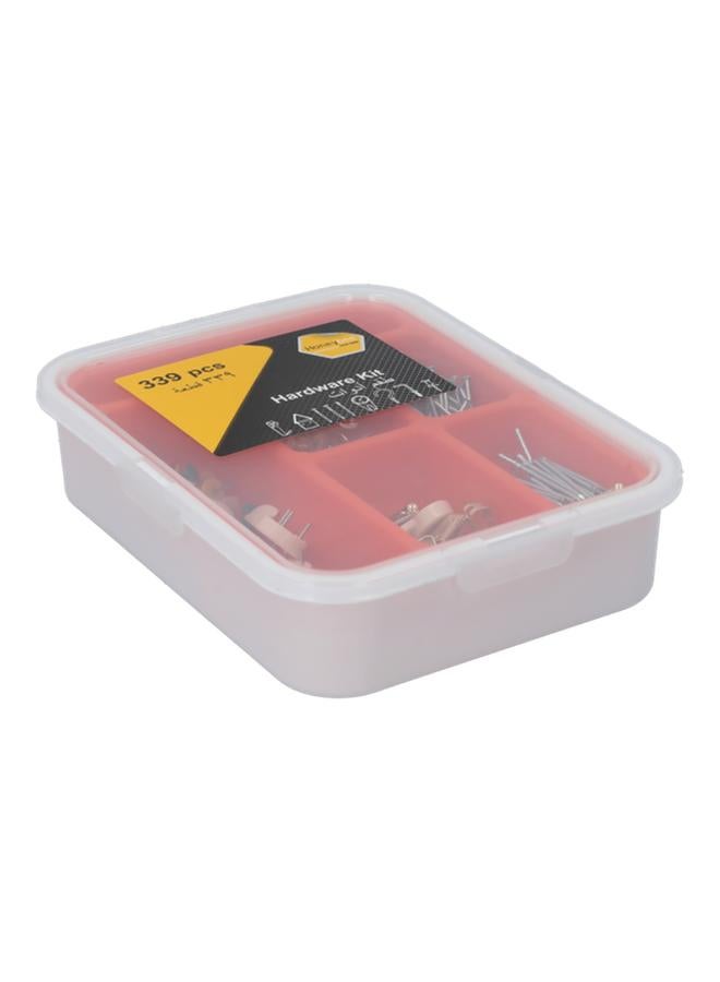 HONEY BEE 339-Piece Rust Resistant Durable Hardware Kit in Storage Box Multicolor AS6980-008 - Image 4