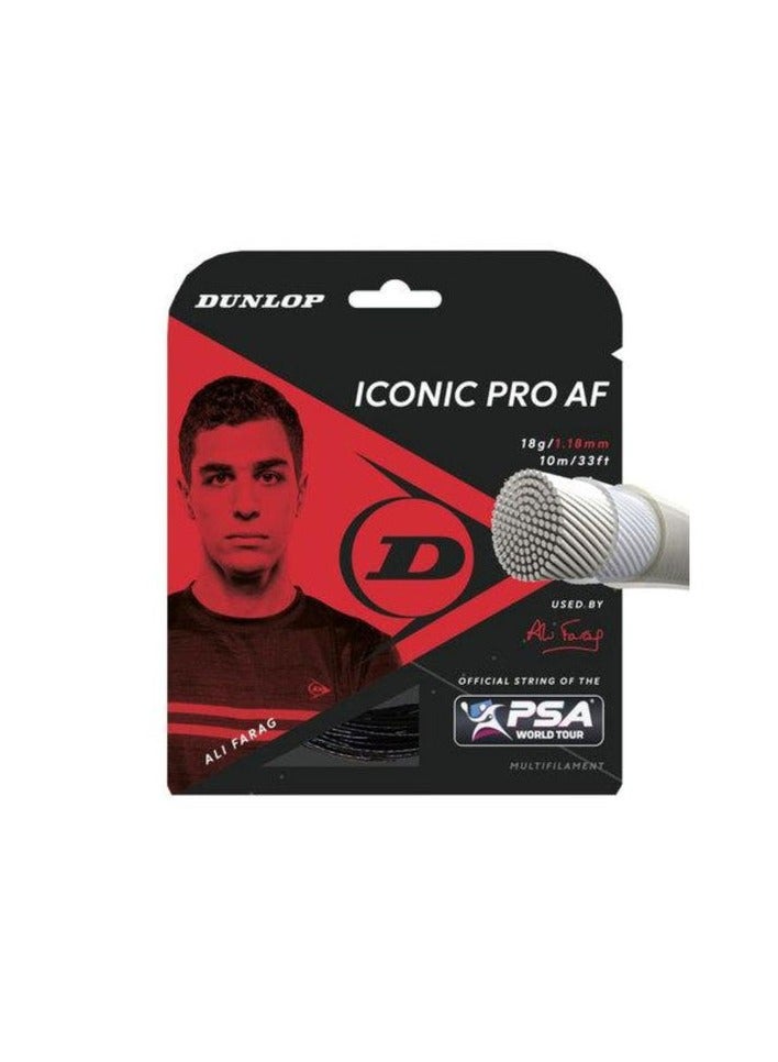 DUNLOP Iconic Pro 18G 10M Set – D2305 Ali Farag Signature Squash String for Precision & Power