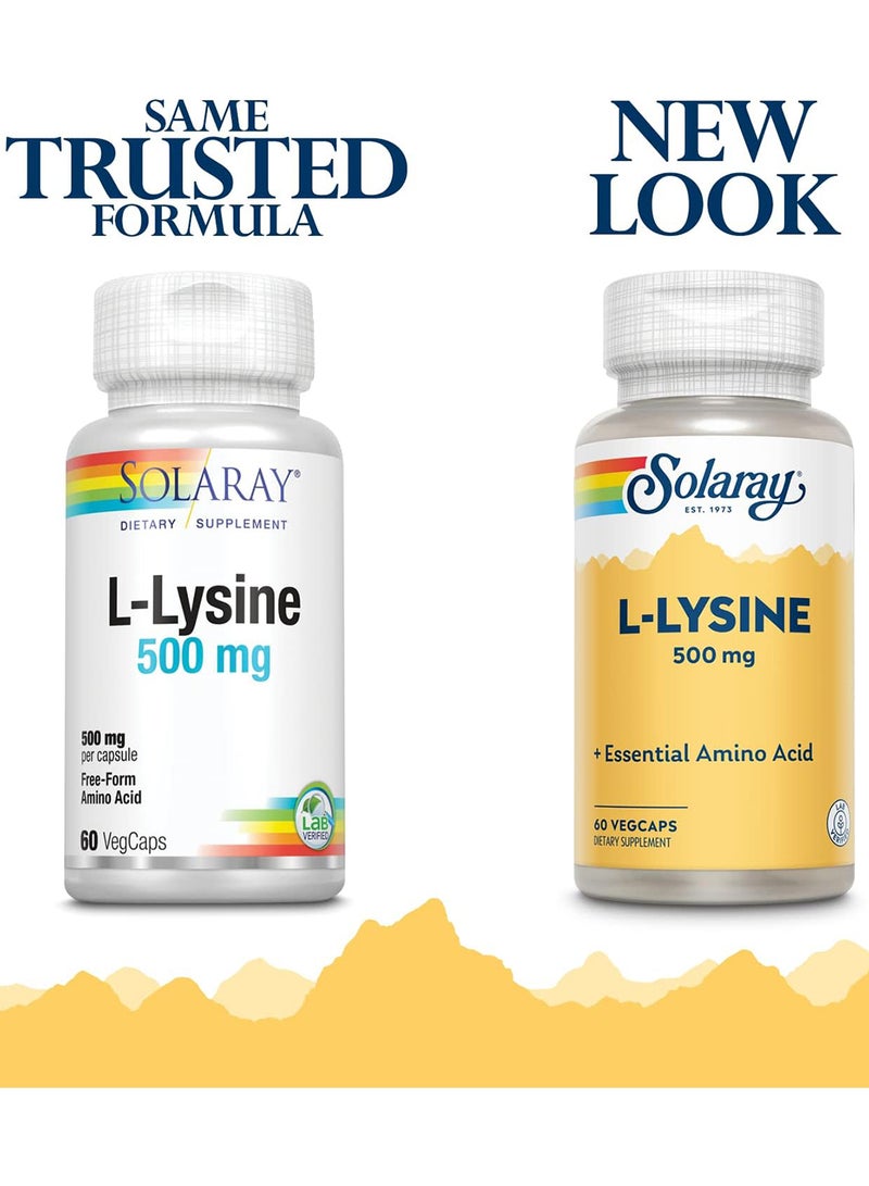 SOLARAY L Lysine Powerful Wellness Support with L-Lysine Amino Acid 60 caps - Image 2