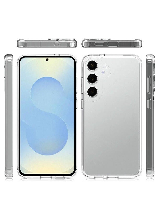 بشكل مختصر غطاء هجين بلوري شفاف متوافق مع سامسونغ جالاكسي S25 - تكنولوجيا TPU + بولي كاربونات، مقاوم لل变黄، غطاء واقي، غطاء بمحاذاة مقاوم للصدمات - Image 5