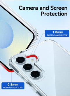 Tersely Hybrid Clear Crystal Case Compatible with Samsung Galaxy S25 - TPU + Polycarbonate Technology, Anti-Yellowing, Protective Case, Shockproof Bumper Cover  - Image 4