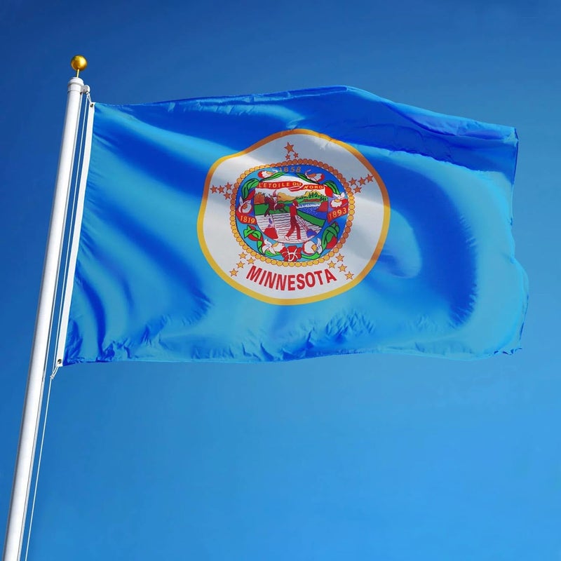 AGUIFLGS Double Sided Minnesota State Flag 3x5 Outdoor The Longest Lasting MN Flags Heavy Duty 210D Nylon, Sewn Stripes, Embroidered Star, Stronger Brass Grommets,4 Stitched Hemming, Perfect for Outside - Image 5