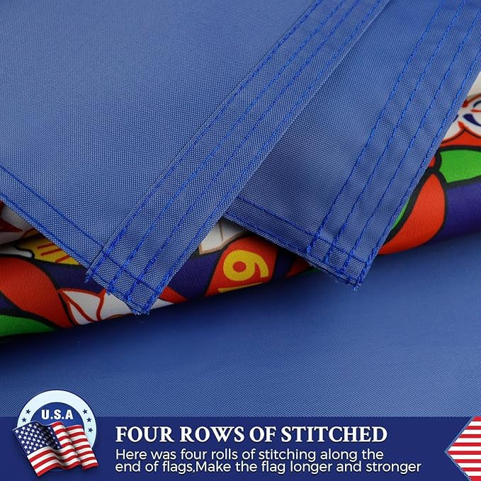 AGUIFLGS Double Sided Minnesota State Flag 3x5 Outdoor The Longest Lasting MN Flags Heavy Duty 210D Nylon, Sewn Stripes, Embroidered Star, Stronger Brass Grommets,4 Stitched Hemming, Perfect for Outside - Image 3
