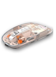 FMOUSE Three-Mode Magnetic Transparent 10M Wireless Mouse: Modern technology and a unique transparent silent design for an outstanding user experience - Pink  - Image 2