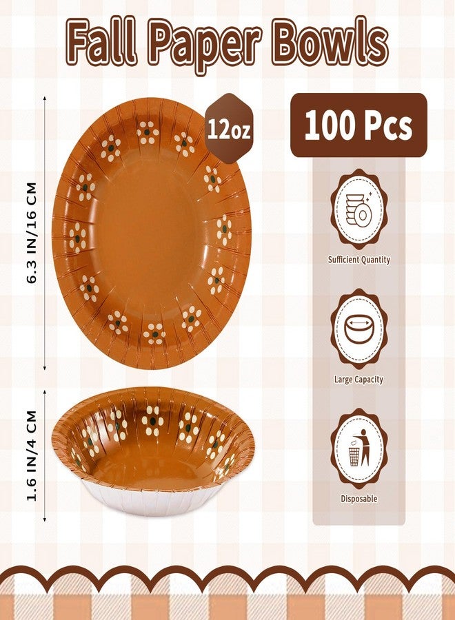 Grencian 100 قطعة أطباق من الطين المكسيكي، أطباق ورقية سعة 12 أونصة، أطباق شوربة من الفخار المكسيكي القابل للتصرف، أكواب آيس كريم من الفخار المكسيكي لتزيين حفلات الزفاف في عيد سينكو دي مايو - Image 2