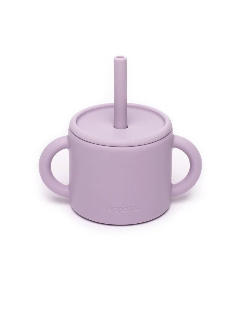 Pippeta Silicone Cup And Straw For Baby - Lilac - pzsku/Z4DFFC5CAFE906E7A7A5AZ/45/_/1692771495/6450bc29-9024-4673-af3e-b63ef9dce7d9