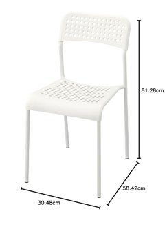 Cady One Plastic Dining Chair for Living Room, Dining Chair for Home, Kitchen, Indoor and Outdoor like patio, Terrace and Garden, Plastic Dining Chair for Bedroom  - Image 3