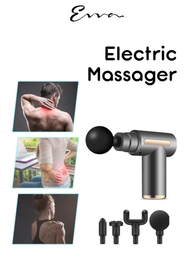 Evva Massage Gun Percussion Deep Tissues Muscle Massager Gun With 6 Speeds Massage Device Super Quiet Portable Electric Handheld Body Massager For Back Neck Pain Relief - Image 3
