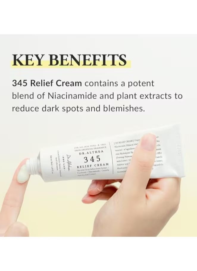 Dr.althea Post Acne Care Set | 345 Relief Cream 50 ml & Vitamin C Boosting Serum 30 ml  - Image 4