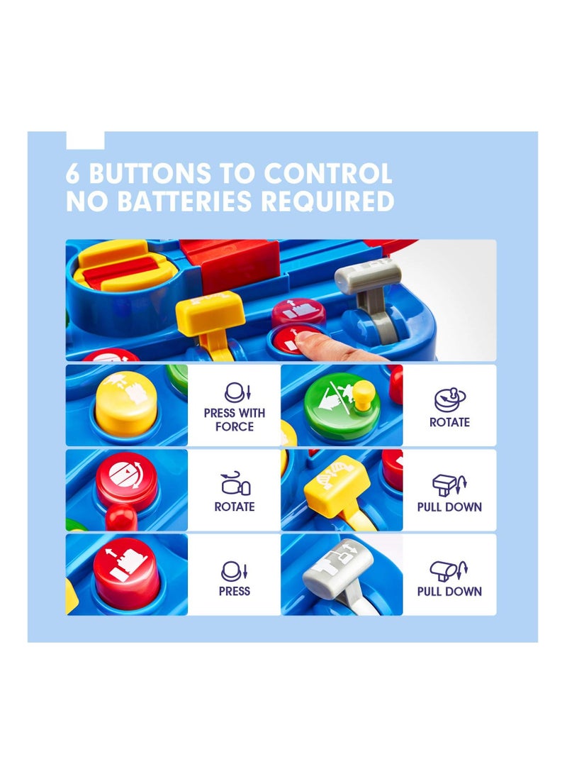 ألعاب مغامرات السيارات ، لعبة City Rescue التعليمية لمرحلة ما قبل المدرسة ، لعبة قطار تفاعلية بين الوالدين والطفل ، لعبة ألغاز ، مسارات سباق السيارات ، مجموعة ألعاب وقوف السيارات للأطفال بعمر 3-8 سنوا - Image 5