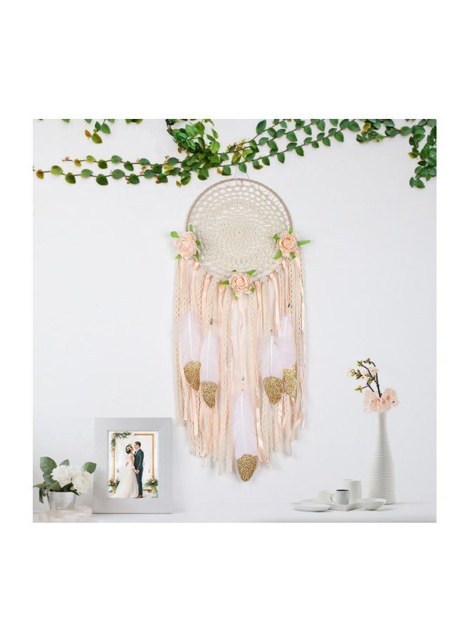 نيبمينينت دريم كاتشر منسوجة يدويا بتصميم مبتكر أبيض/بيج/ذهبي - Image 1