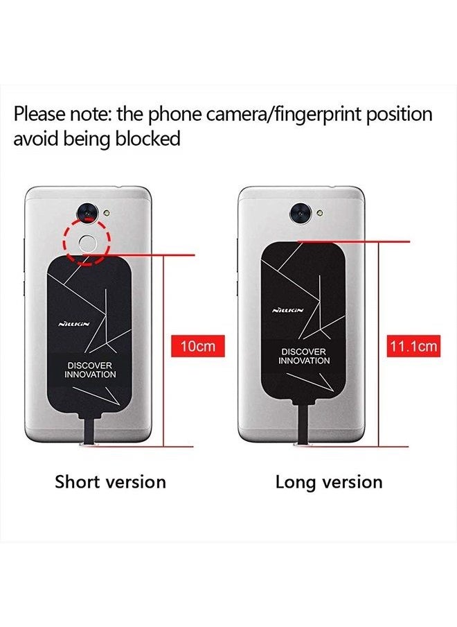 Nillkin - Wireless Charger Receiver for Type C Phones, Qi Receiver Module for Samsung Galaxy A14/A23/A53/A52, Google Pixel 3A/2/XL and Android USB C Phones, Wireless Charging Receiver Type C Version - Image 1