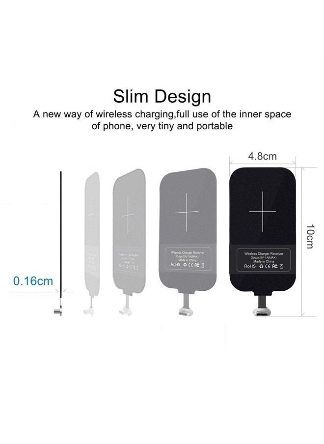 Nillkin - Wireless Charger Receiver for Type C Phones, Qi Receiver Module for Samsung Galaxy A14/A23/A53/A52, Google Pixel 3A/2/XL and Android USB C Phones, Wireless Charging Receiver Type C Version - Image 1