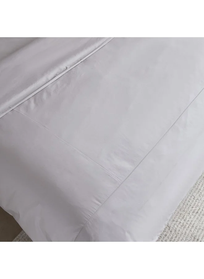 Home Box Purely-Percale 3-Piece 300TC Percale Queen King Duvet Quilt Cover Set 220 x 220 cm