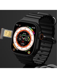 Generic TU94 5G Android Smart Watch – Sleek Smartwatch with SIM Slot, Dual Straps, and Multi-App Support for Men & Women (Black)  - Image 1