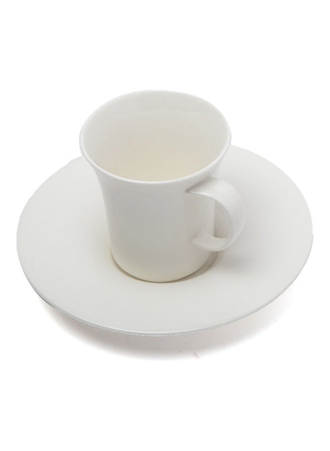 إسكدنيا مج شاي أنيق مع طبق أبيض 180مل - Image 2