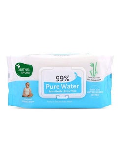 99% Pure Water Unscented Baby Wipes 72 Unscented Baby Wipes Super Thick Fabric