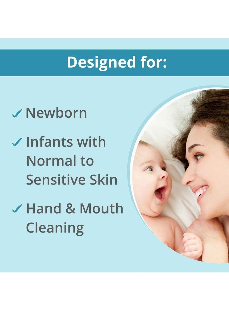 Mother Sparsh - 99% Pure Water Unscented Baby Wipes 72 Unscented Baby Wipes Super Thick Fabric - Image 1