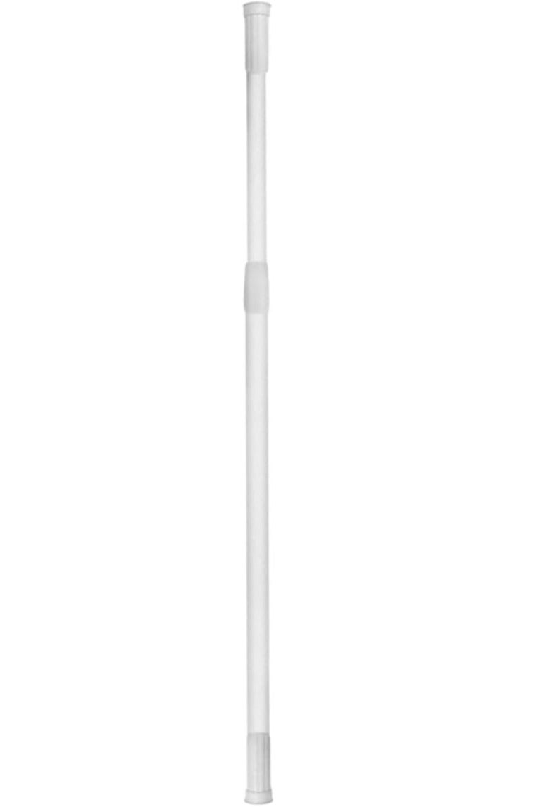 MOMENT MOMENT [1 Pack] Shower curtain Rod [140-260 CM] Shower Rod Tension, Never Rust Anti-Slip Shower Curtain Rod for Bathroom Window, Adjustable Tension Shower Curtain Rod,  - Image 1