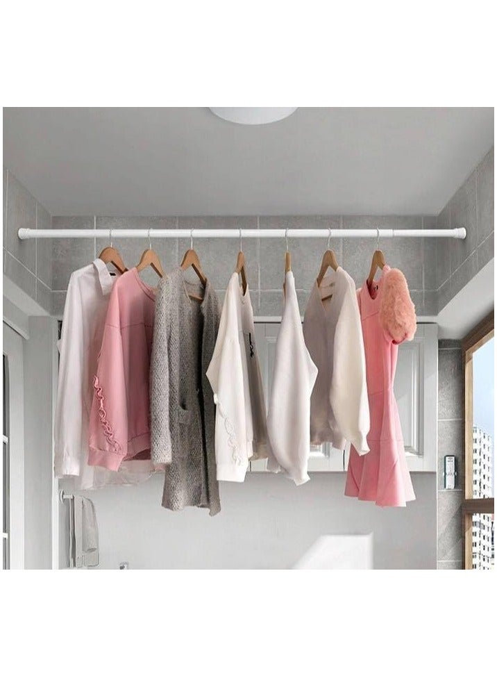 MOMENT لحظة [1 عبوة] قضيب ستارة الدش [140-260 سم] قضيب دش قابل للتعديل، لا يصدأ، قضيب ستارة دش مضاد للانزلاق لنافذة الحمام، قضيب ستارة دش بتوتر قابل للتعديل, - Image 4