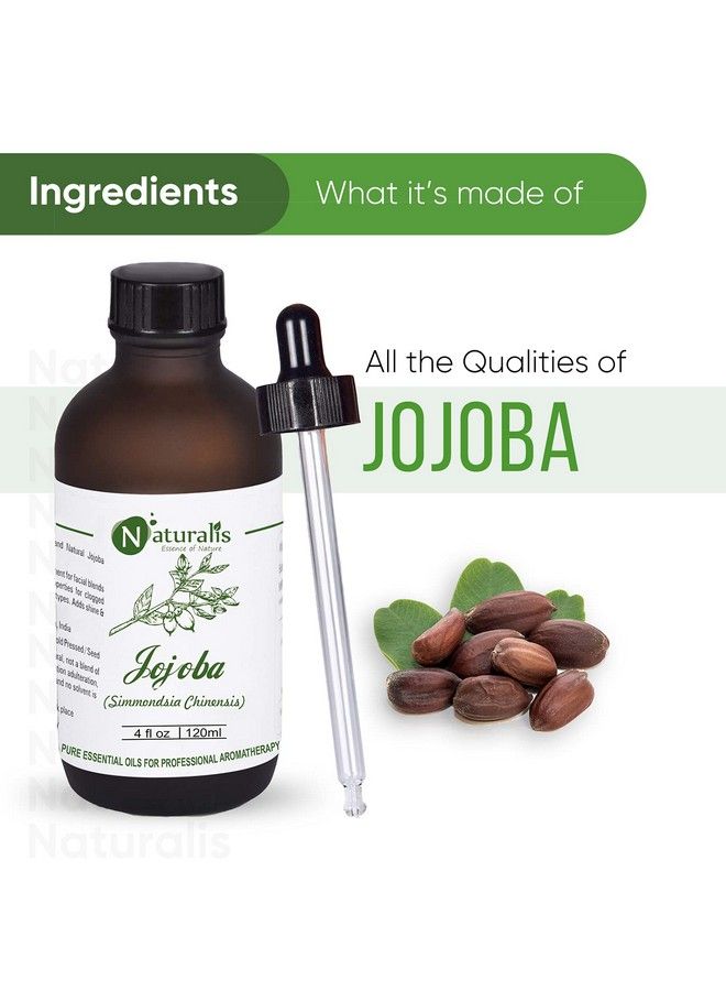 Naturalis Essence Of Nature Extra Virgin & Unrefined Cold Pressed Golden Jojoba Carrier Oil For Face And Hair 120Ml - Image 3