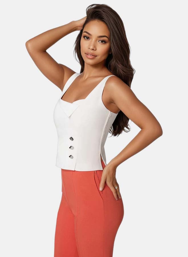 bebe Neck Flap Fitted Vest - Image 2