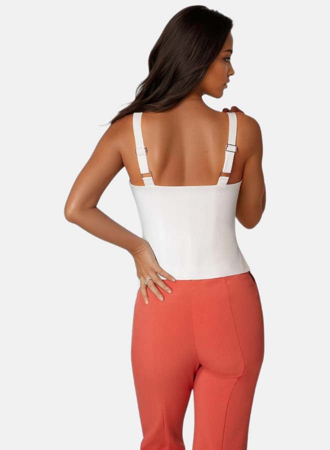 bebe Neck Flap Fitted Vest - Image 4